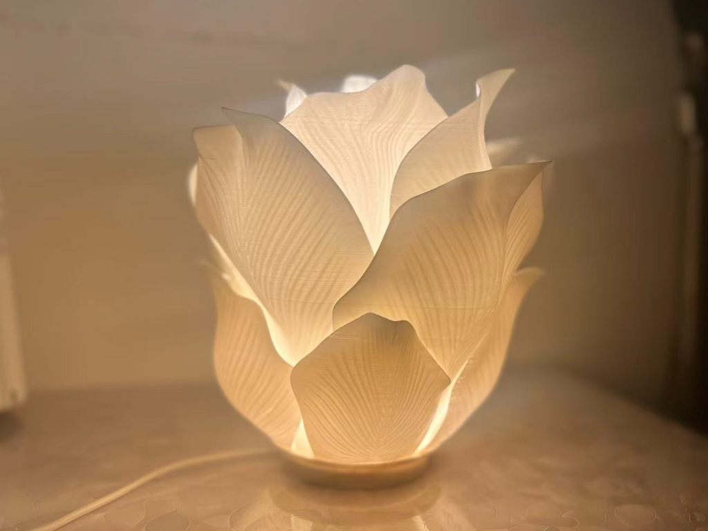Elegant Lotus Petal LED Table Lamp – Warm Ambient Bedside Night Light