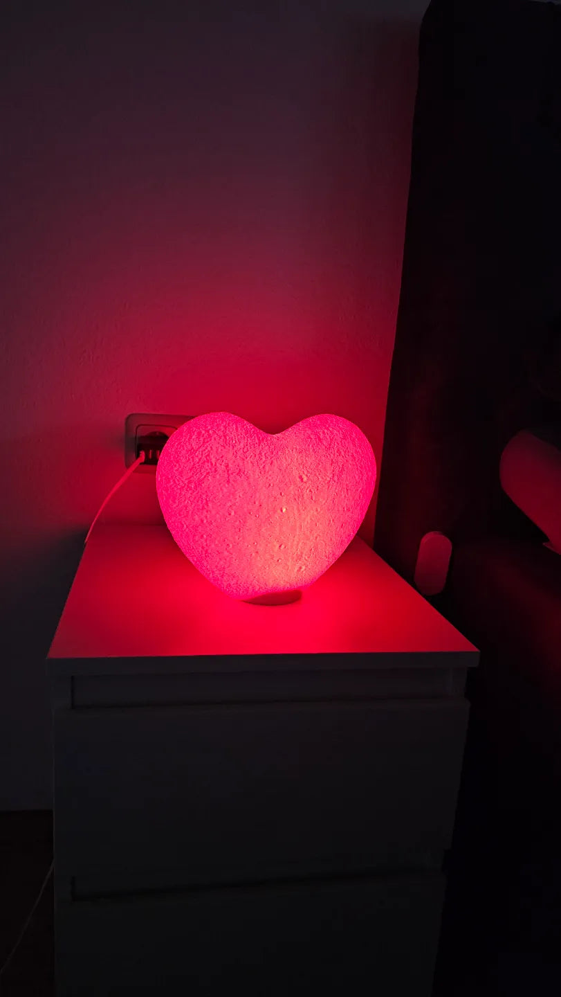 Romantic LED Heart Night Lamp – Soft Glow Bedside Mood Light for Bedroom & Gifting