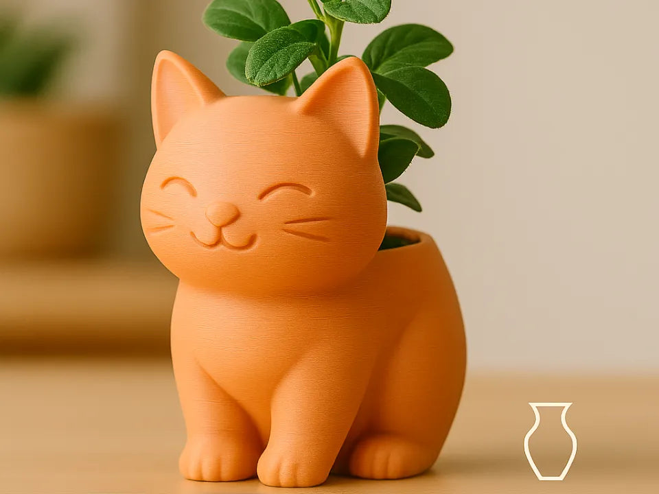 7ART 3D – Purr-fectly Planted 🌿🐱