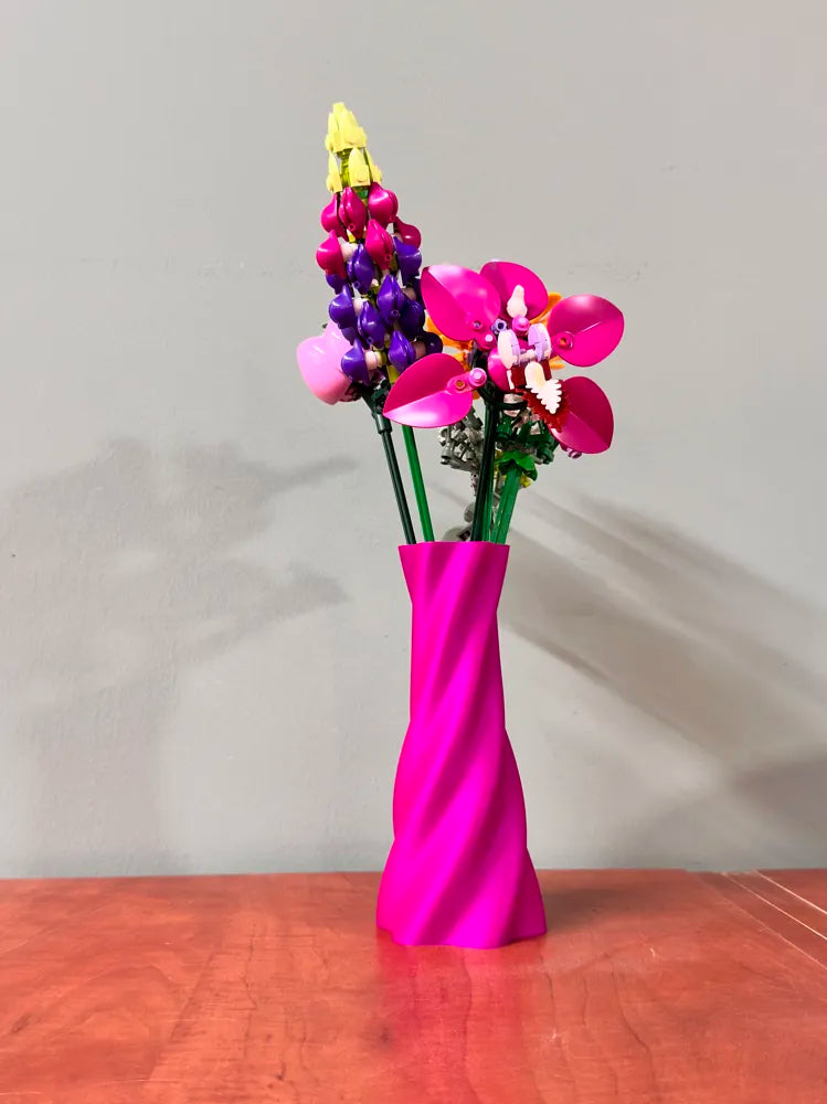 7ART 3D – Midnight Spiral Designer Vase