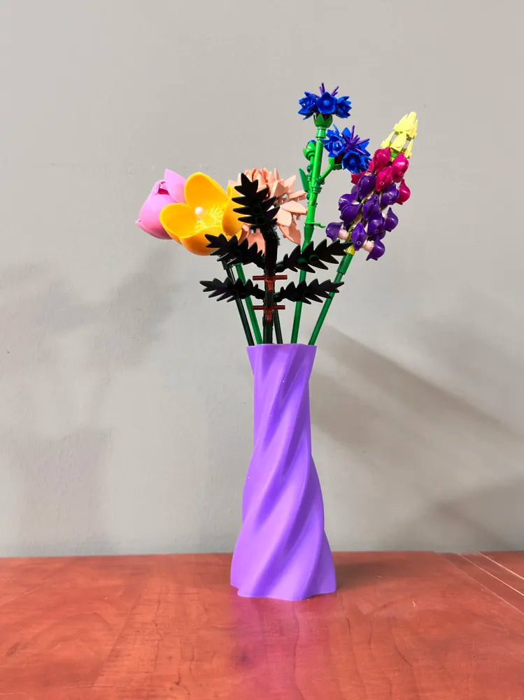7ART 3D – Midnight Spiral Designer Vase