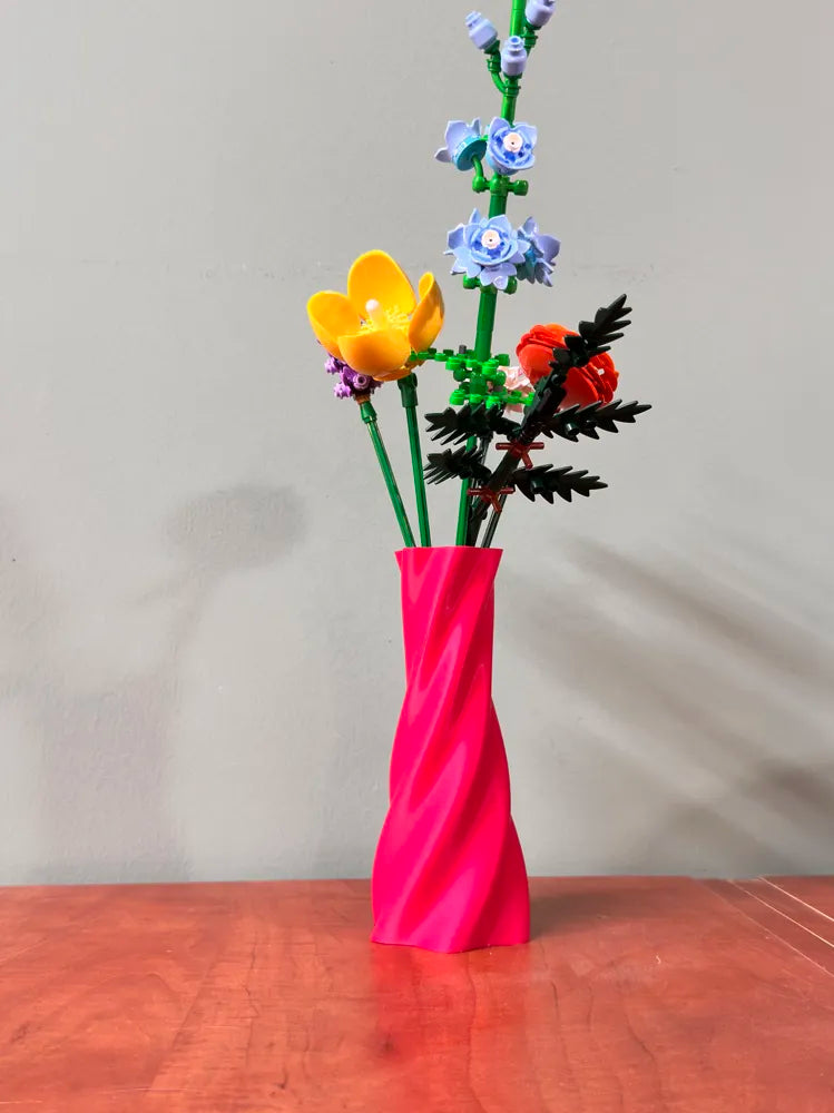 7ART 3D – Midnight Spiral Designer Vase