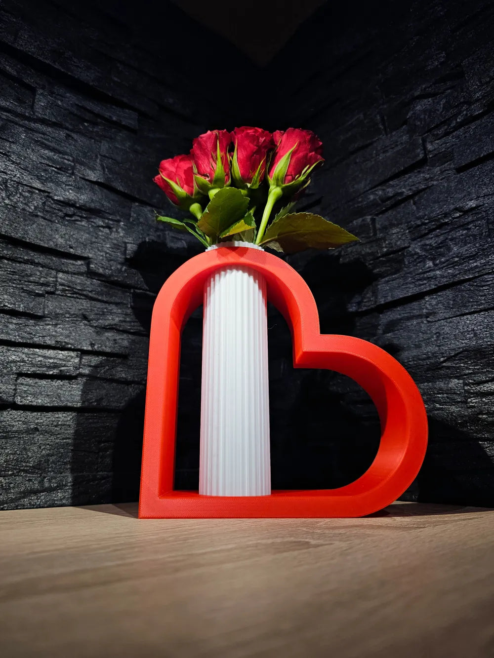 7Art 3D – Modern Heart Blossom