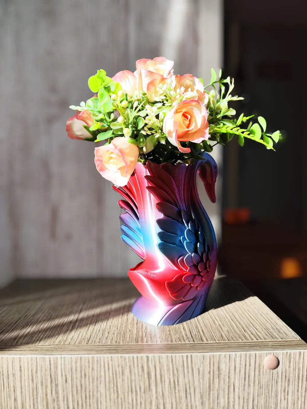 7Art 3D – Elegant Swan Bloom Vase