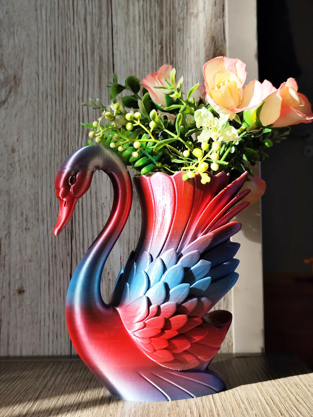 7Art 3D – Elegant Swan Bloom Vase