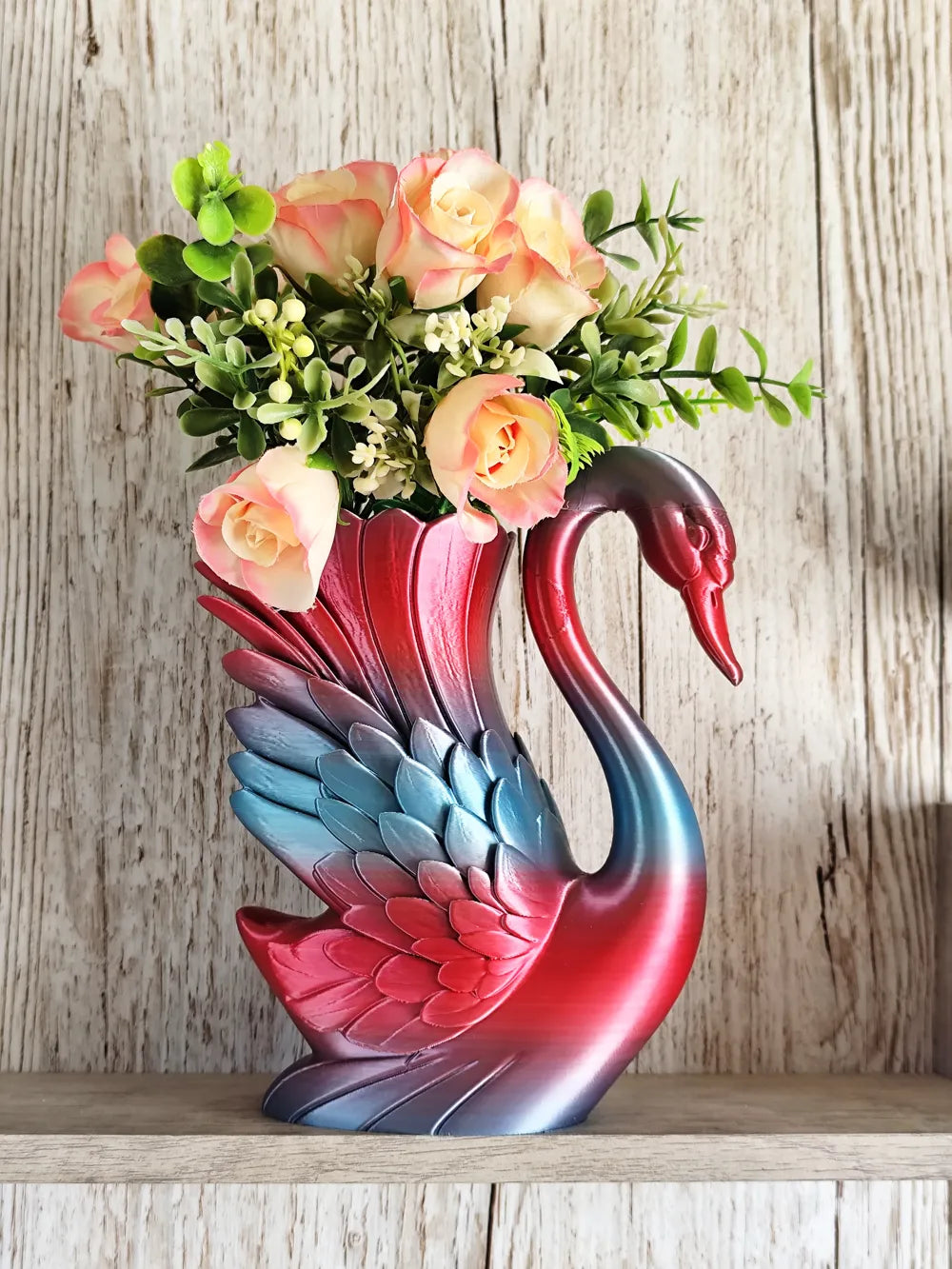 7Art 3D – Elegant Swan Bloom Vase