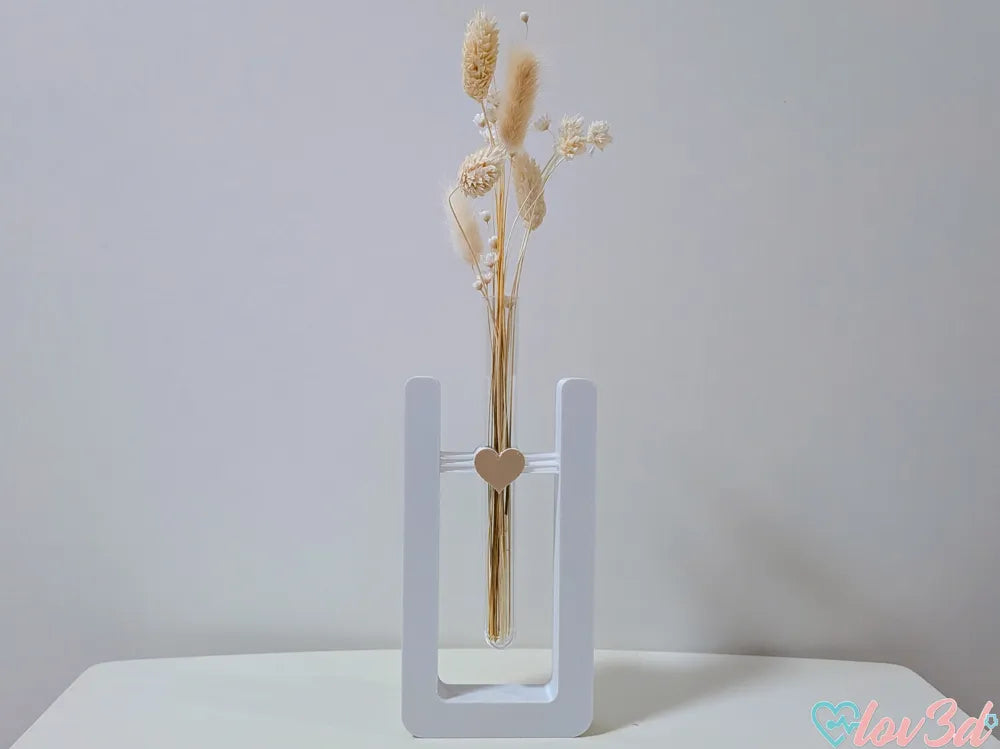 7ART 3D – Nordic Heart Frame Test Tube Vase