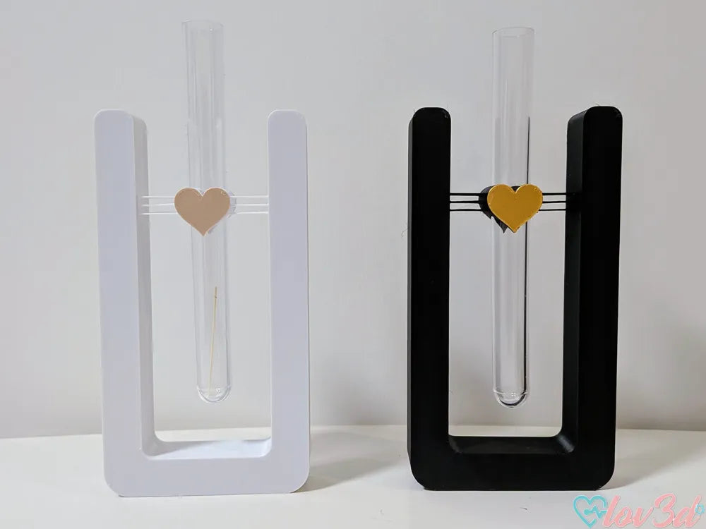 7ART 3D – Nordic Heart Frame Test Tube Vase