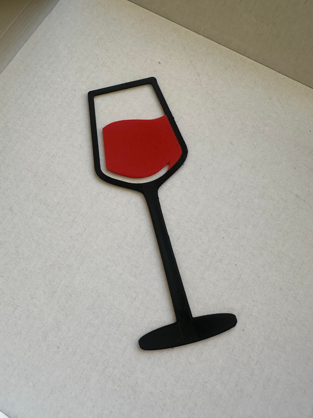 Wine Glass Bookmark – 3D Printed Red Wine Book Marker for Book Lovers | Unique Reader Gift