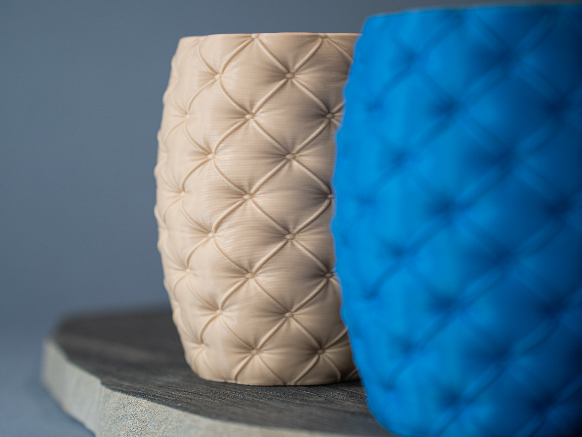 Chester Luxury Pencil Holder – Elegant Textured Desk Organizer