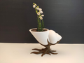 Modern Tree Root Planter Pot – Unique 3D Printed Decorative Plant Pot for Succulents | Artistic Home & Office Desk Decor (Approx. 15 to 20 cm)