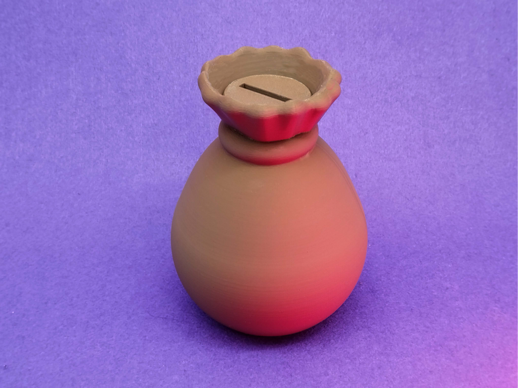 Modern 3D Printed Money Pot – Minimal Gullak Coin Bank