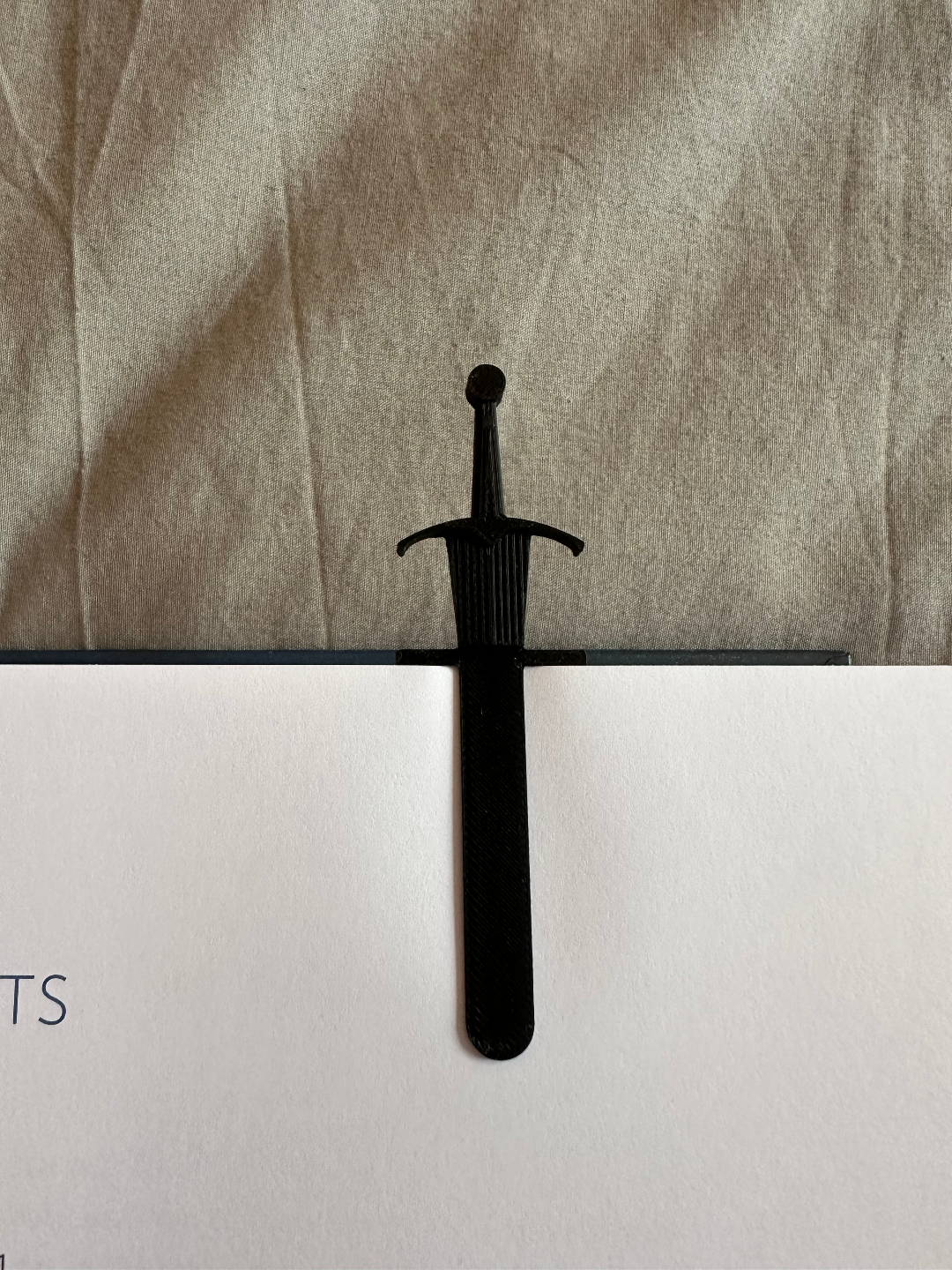 Sword Bookmark – 3D Printed Fantasy Sword Book Marker | Unique Bookmark for Book Lovers & Fantasy Readers