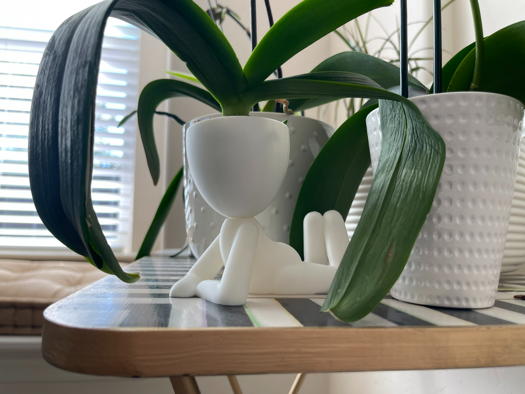 Relaxing Human Shape Planter Pot – Modern Decorative Plant Holder