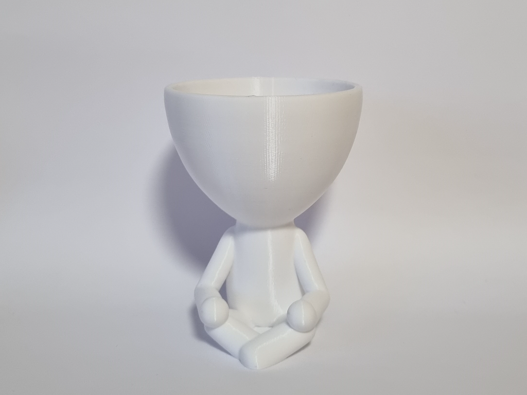 Cute Meditation Man Planter Pot – Minimalist Succulent Holder | Modern Home Decor