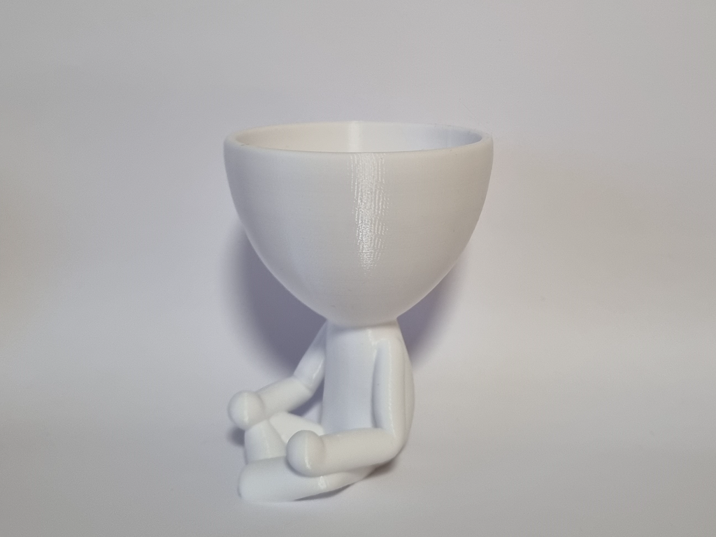 Cute Meditation Man Planter Pot – Minimalist Succulent Holder | Modern Home Decor