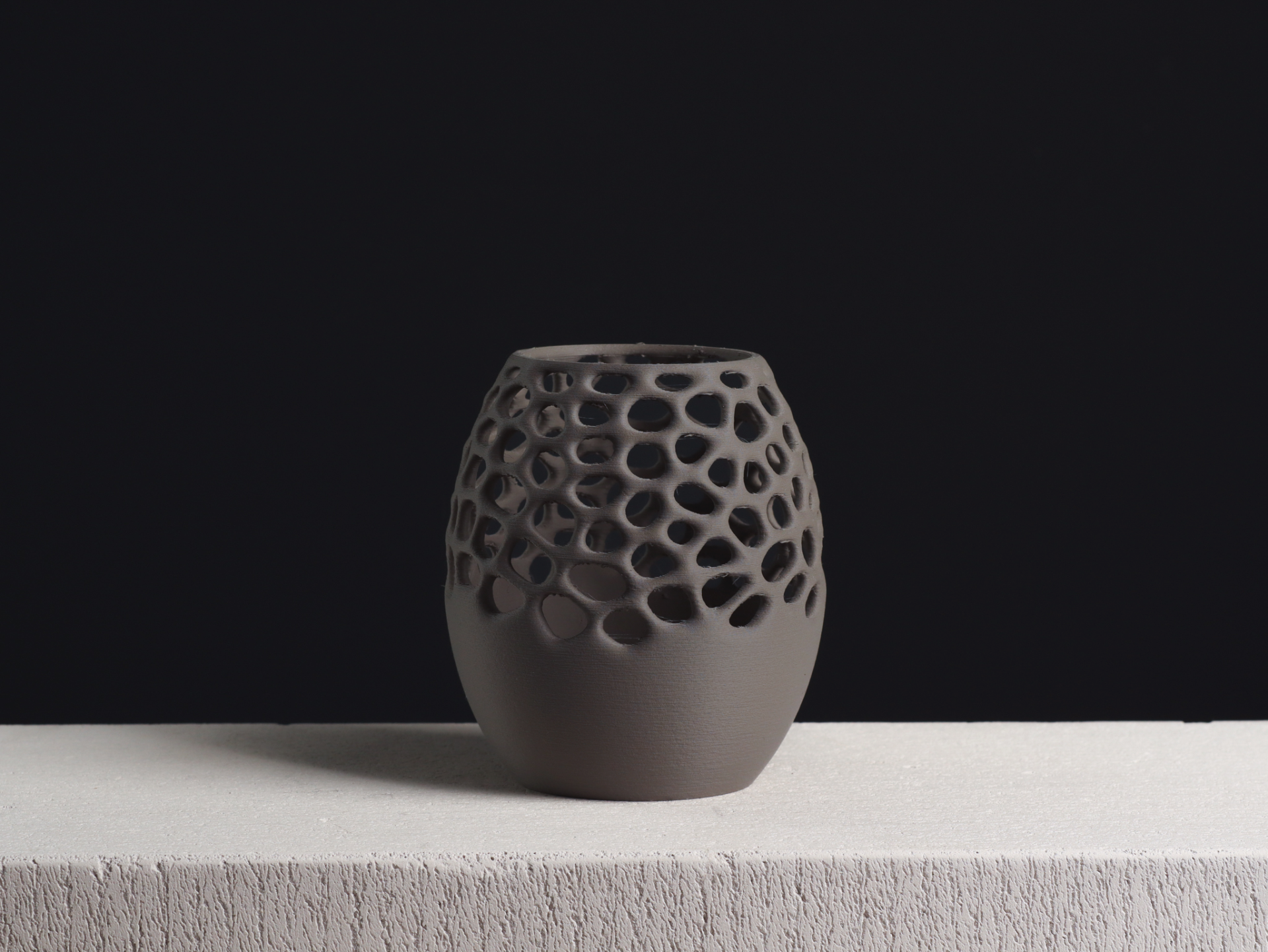 Modern Voronoi Pencil Holder – Minimal Desk Organizer (3D Printed) (SIZE APPROX: 12 CM)