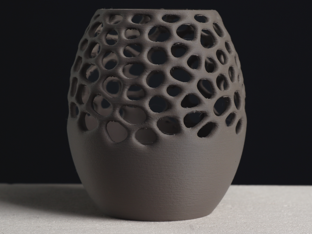 Modern Voronoi Pencil Holder – Minimal Desk Organizer (3D Printed) (SIZE APPROX: 12 CM)