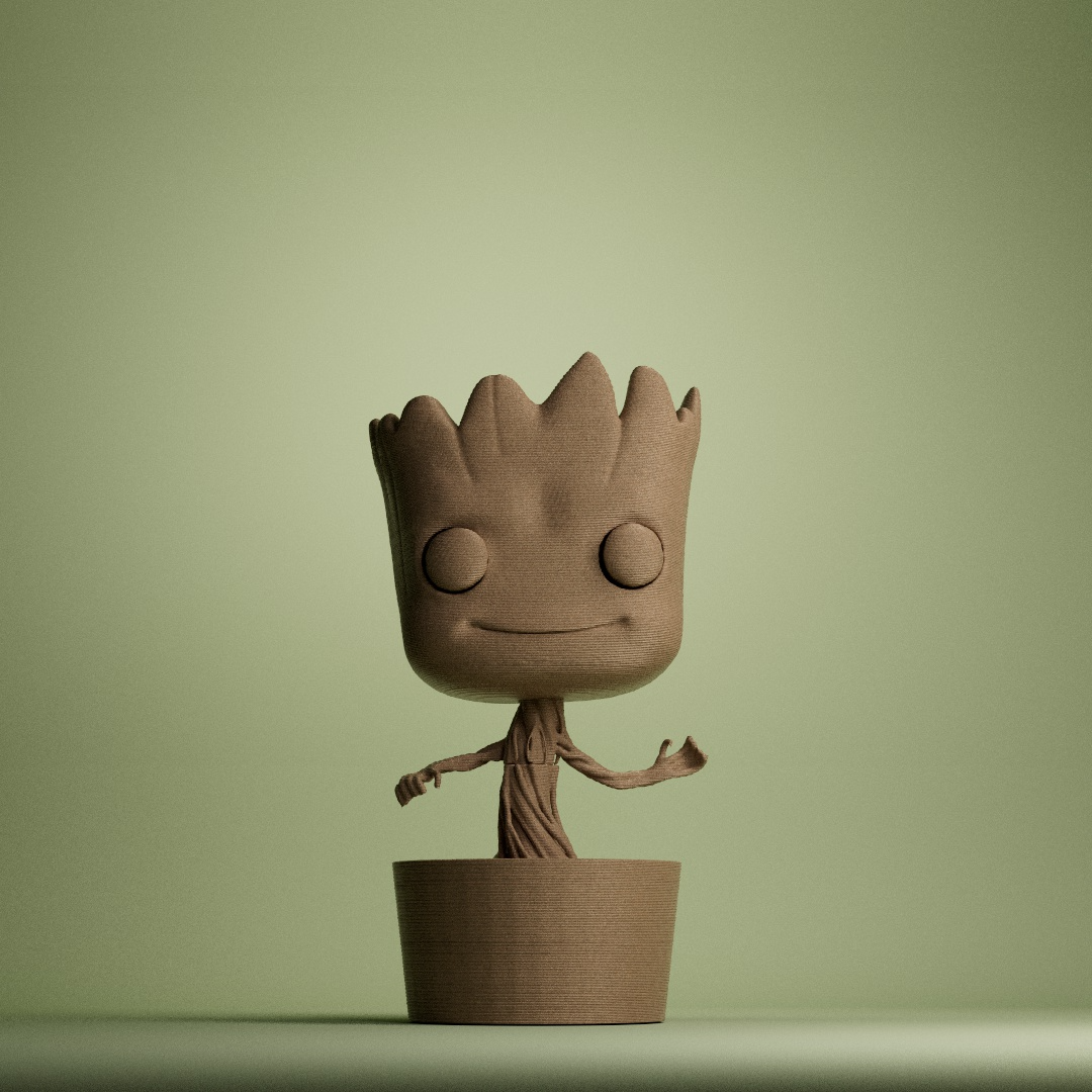 Cute Groot Planter Pot – Baby Tree Character Succulent Planter | Fun Desk Plant Holder